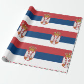 Servische vlag cadeaupapier (Uitgerold)