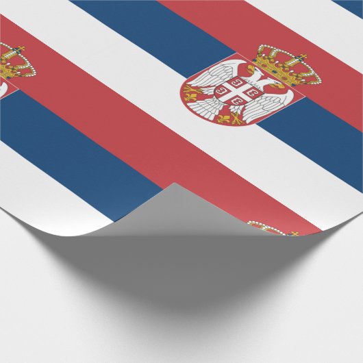 Servische vlag cadeaupapier (Hoek)