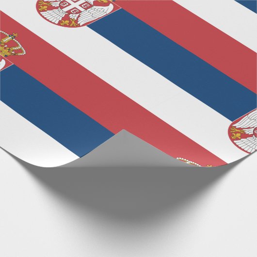 Servische vlag cadeaupapier (Hoek)