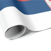 Servische vlag cadeaupapier (Rol Hoek)