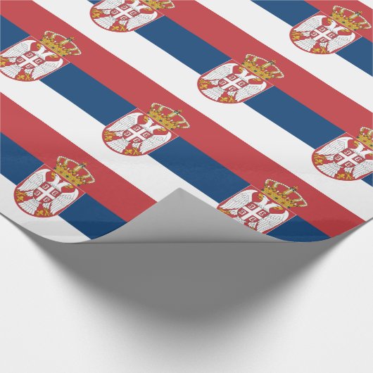 Servische vlag cadeaupapier (Hoek)