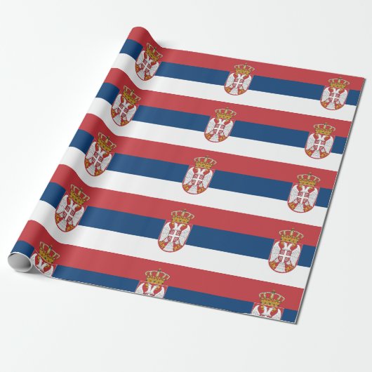 Servische vlag cadeaupapier (Uitgerold)