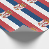 Servische vlag cadeaupapier (Hoek)