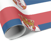 Servische vlag cadeaupapier (Rol Hoek)