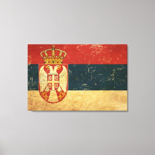 Servische vlag canvas afdruk (Voorkant)
