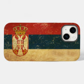 Servische vlag Case-Mate iPhone case (Achterkant (horizontaal))