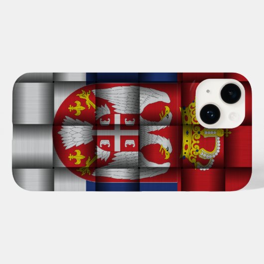 Servische vlag Case-Mate iPhone case (Achterkant (horizontaal))