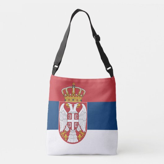 Servische vlag crossbody tas (Achterkant)