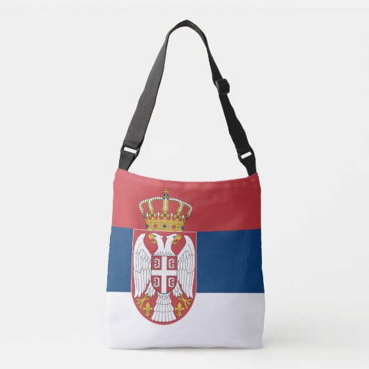Servische vlag crossbody tas (Voorkant)