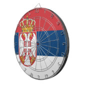 Servische vlag dartbord (Voorkant Rechts)