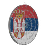 Servische vlag dartbord (Voorkant Links)