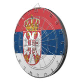 Servische vlag dartbord (Voorkant Rechts)