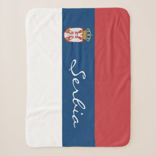 Servische Vlag Dekbed, patriottisch, Servië Sherpa Deken