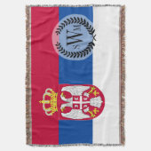 Servische vlag deken (Voorkant Verticaal)