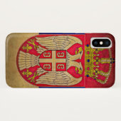 Servische vlag Eagle Srbija Grb Case-Mate iPhone Case (Achterkant (horizontaal))
