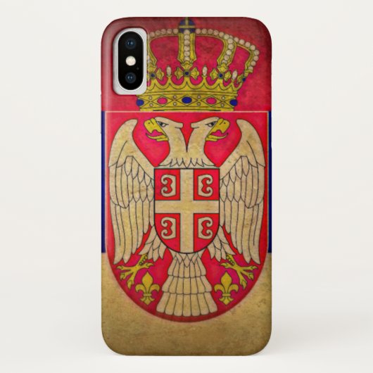 Servische vlag Eagle Srbija Grb Case-Mate iPhone Case (Achterkant)