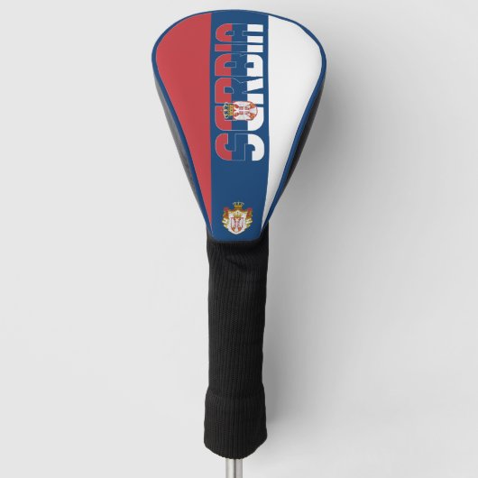 Servische vlag: een prachtig patriottisch golfheadcover (Voorkant)