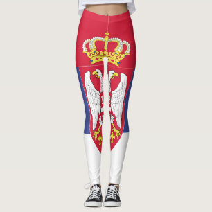 Servische vlag Emblem Leggings