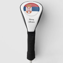 Servische vlag en monogrammed Golf Clubs Hoesjes Golfheadcover