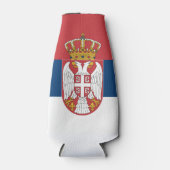 Servische vlag flesjeskoeler (Voorkant)