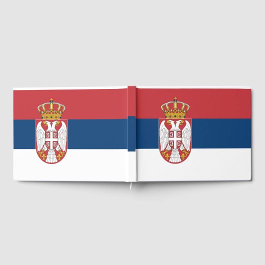 Servische vlag gastenboek (Volledig)