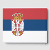 Servische vlag gastenboek (Achterkant)