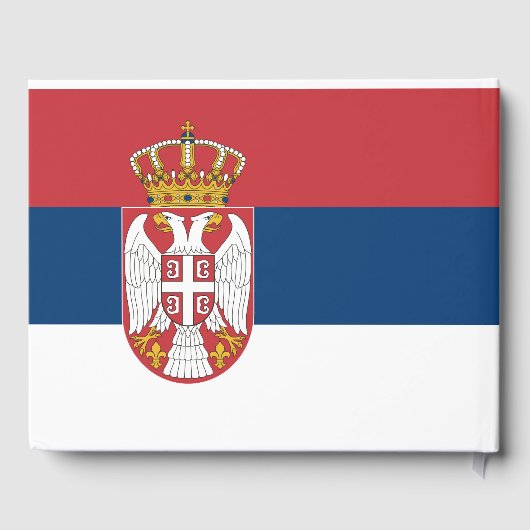 Servische vlag gastenboek (Achterkant)