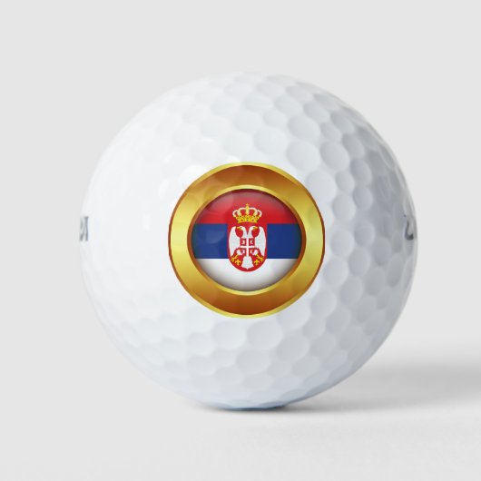 Servische vlag golfballen (Voorkant)