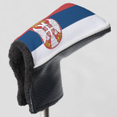 Servische vlag golfheadcover (3/4 voorkant)