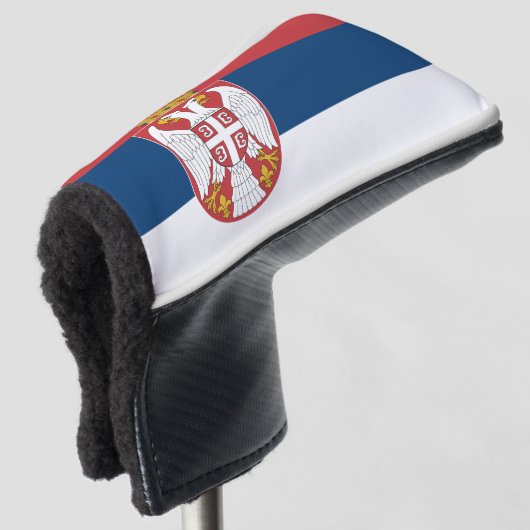 Servische vlag golfheadcover (3/4 voorkant)