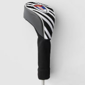 Servische vlag golfheadcover (Schuin)