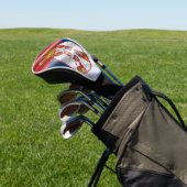 Servische vlag golfheadcover (Insitu)
