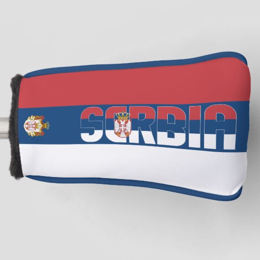 Servische vlag: Gorisch Patriottisch Golfkopje Hoe Golfheadcover (Voorkant)