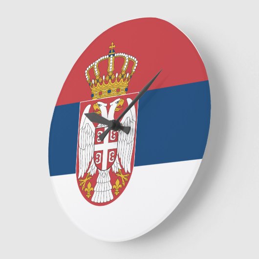 Servische vlag grote klok (Hoek)