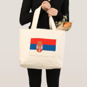 Servische vlag grote tote bag (Voorkant (product))