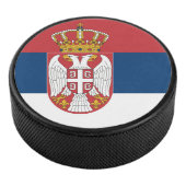 Servische vlag hockey puck (3/4)