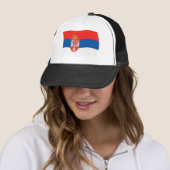 Servische Vlag Hoed Trucker Pet (In situ)