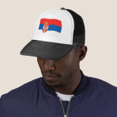 Servische Vlag Hoed Trucker Pet (In situ)