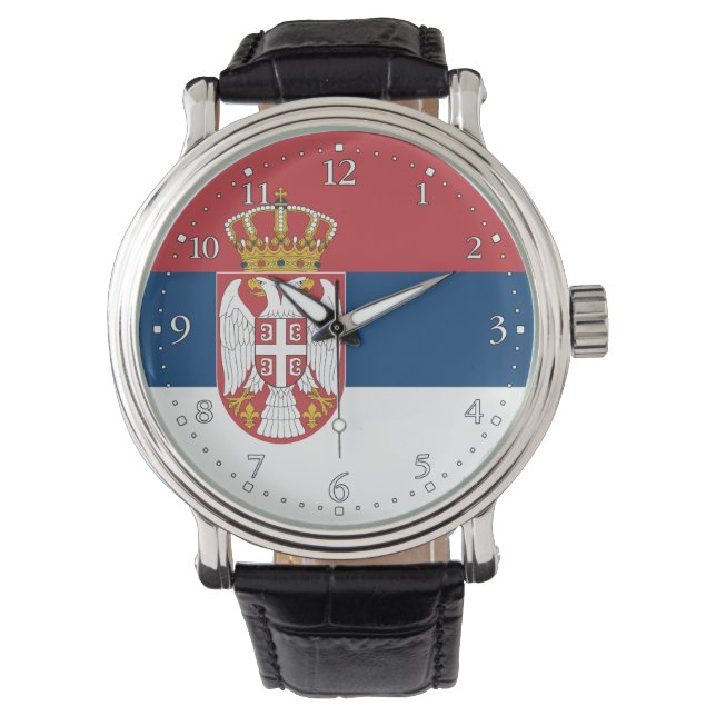 Servische vlag horloge (Voorkant)