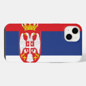 Servische vlag iPhone hoesje (Achterkant horizontaal)