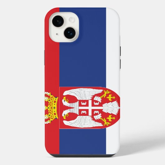 Servische vlag iPhone hoesje (Achterkant)
