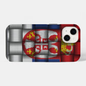 Servische vlag iPhone hoesje (Achterkant horizontaal)