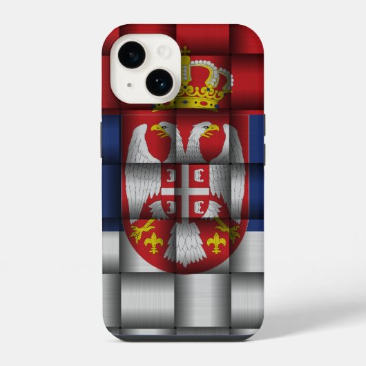 Servische vlag iPhone hoesje (Achterkant)