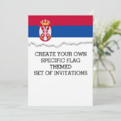 Servische vlag kaart (Staand voorkant)