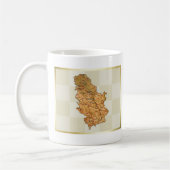 Servische vlag + kaartMok Koffiemok (Links)