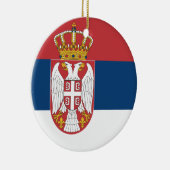 Servische vlag keramisch ornament (Rechts)