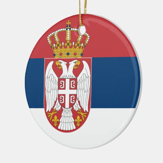 Servische vlag keramisch ornament (Links)