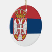 Servische vlag keramisch ornament (Rechts)