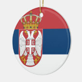 Servische vlag keramisch ornament (Links)