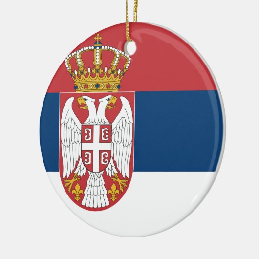Servische vlag keramisch ornament (Links)